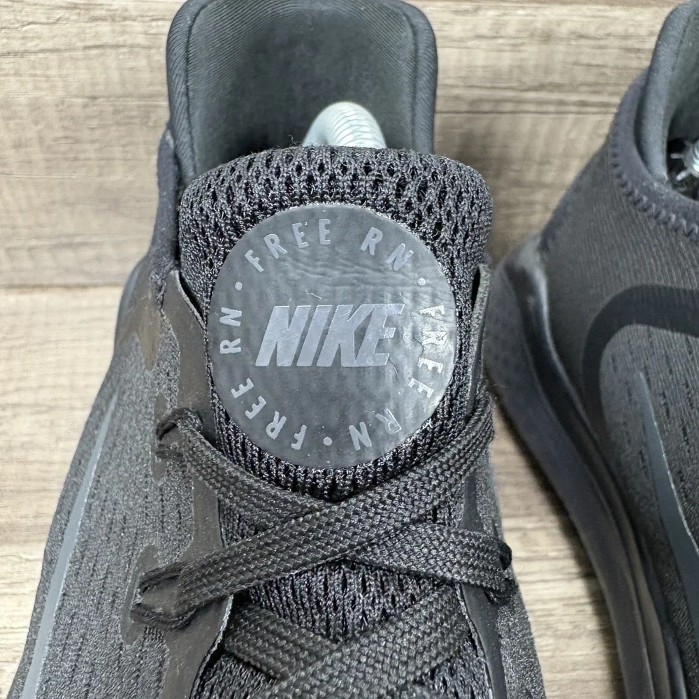 Nike Free RN Black Womens US Size 11.5 EUR 45.5 942836-002 Running Shoes